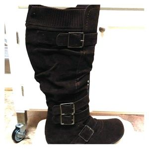 NEW WOMEN'S CASUAL COMFORT FASHION BOOT W/BUCKLES